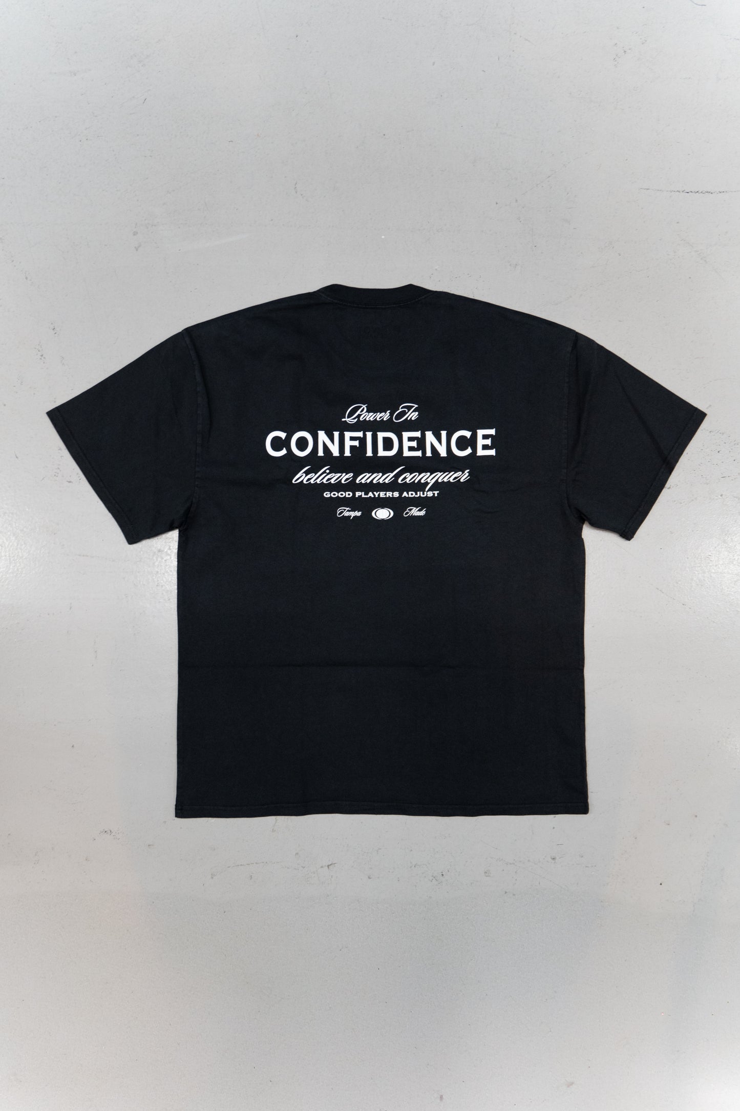 Power in Confidence Oversized Tee - Black