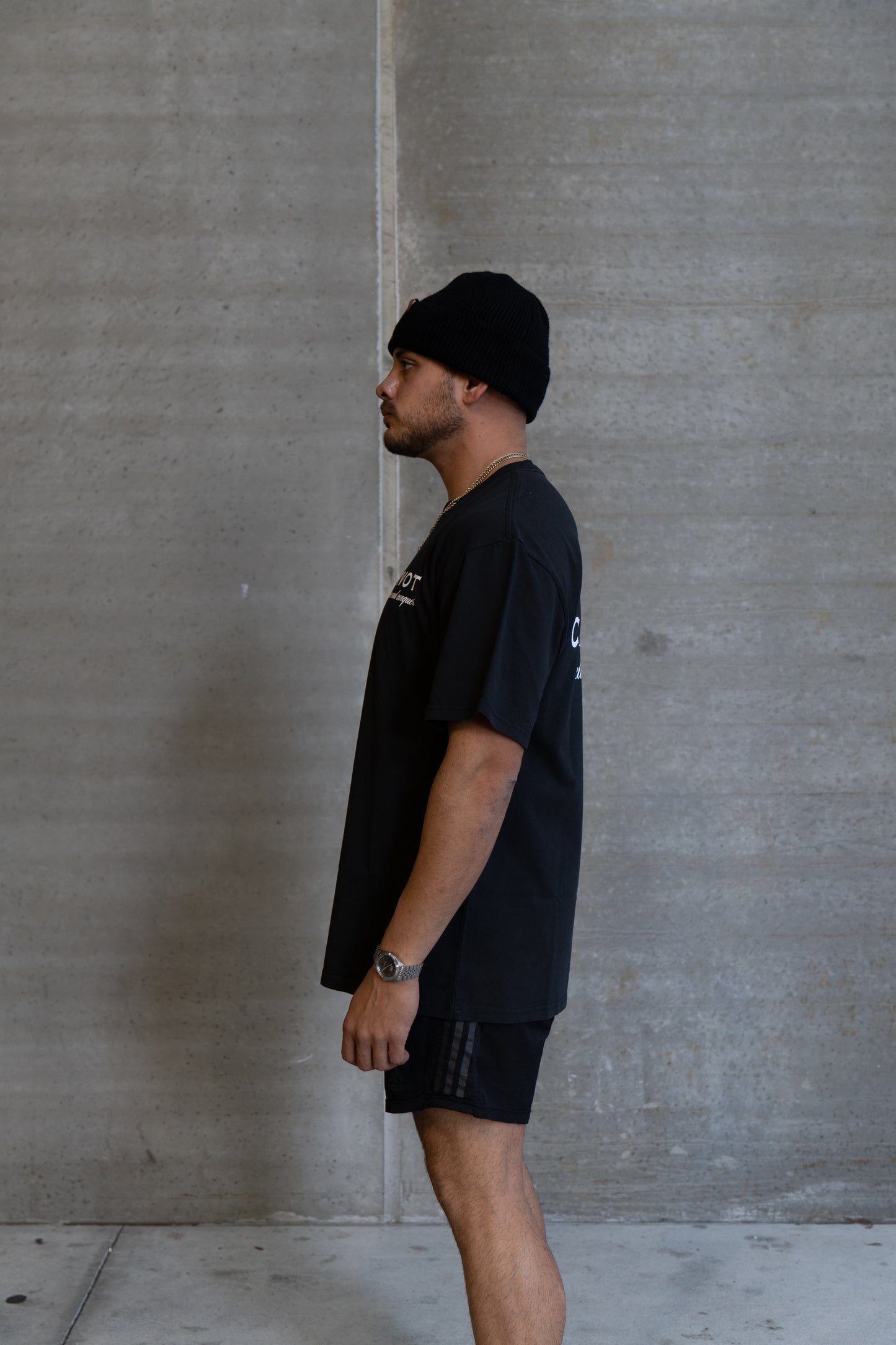 Power in Confidence Oversized Tee - Black