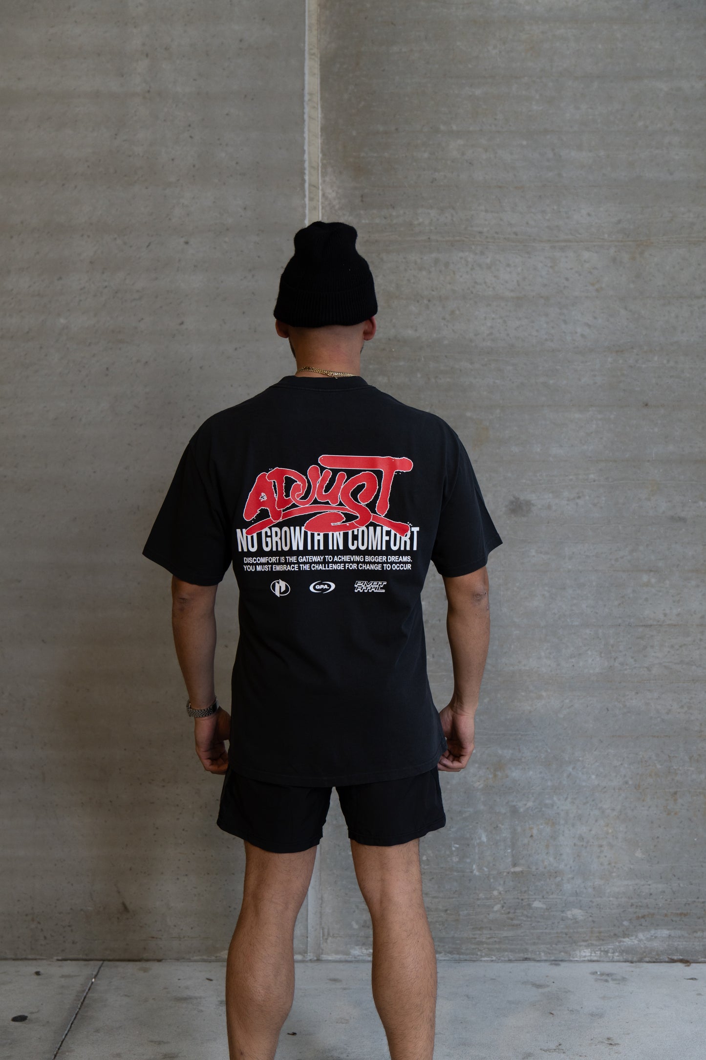 Adjust Oversized Tee - Faded Black