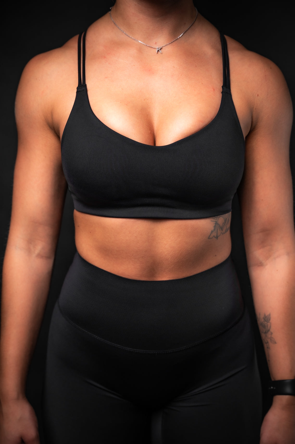 Black Identity Sports Bra