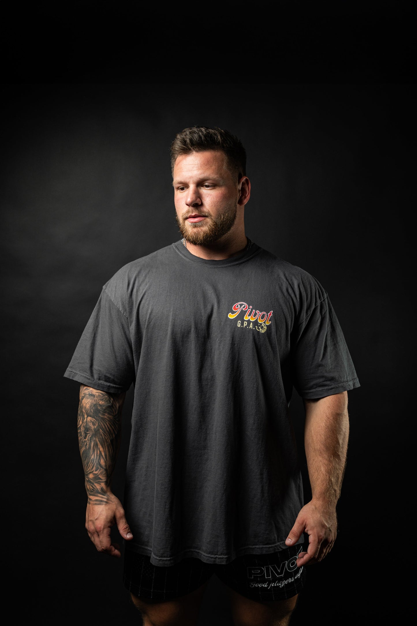 Pivot Play Your Hand Charcoal Tee Shirt PIVOT