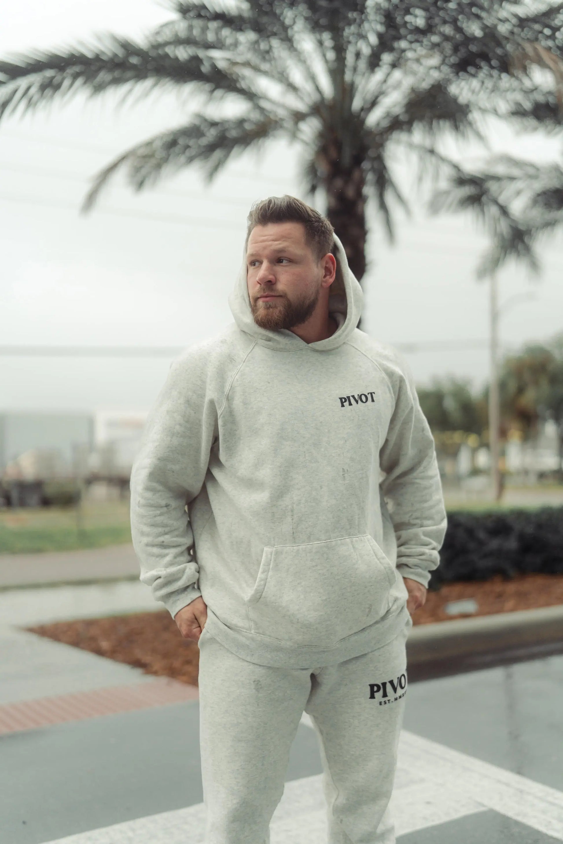 Pivot Travel Grey Hoodie Pivot