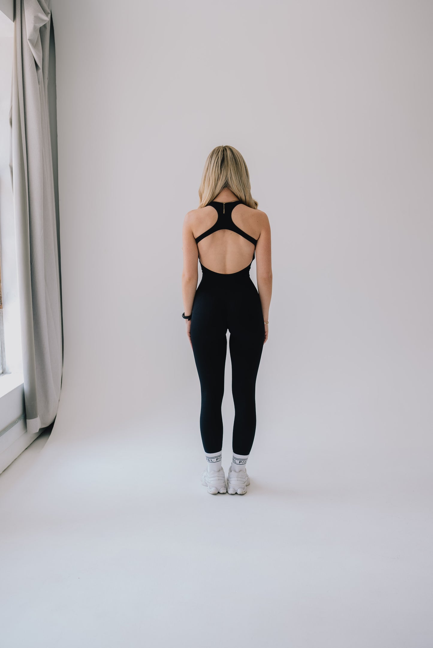 Open Back Bodysuit Black